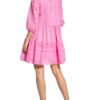 Mrs & Hugs Kleid mit 3/4-Arm und Lochspitze, Pink