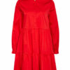 Mrs & Hugs Kleid mit Rüschenbesatz, Rot