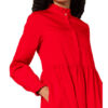 Mrs & Hugs Kleid mit Rüschenbesatz, Rot