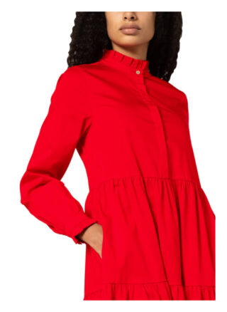 Mrs & Hugs Kleid mit Rüschenbesatz, Rot