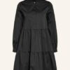 Mrs & Hugs Kleid mit Rüschenbesatz, Schwarz