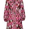 Mrs & Hugs Kleid mit Seide, Pink
