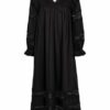 Mrs & Hugs Kleid mit Spitzenbesatz, Schwarz