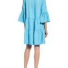 Mrs & Hugs Leinenkleid, Blau