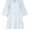 Mrs & Hugs Leinenkleid, Blau