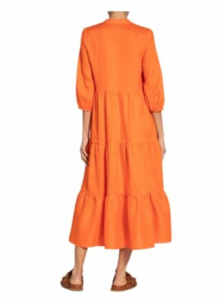 Mrs & Hugs Leinenkleid, Orange