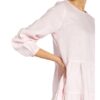 Mrs & Hugs Leinenkleid mit Rüschenbesatz, Pink