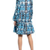 Mrs & HUGS Seidenkleid Damen, Blau