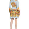 Mrs & Hugs Seidenkleid, Blau