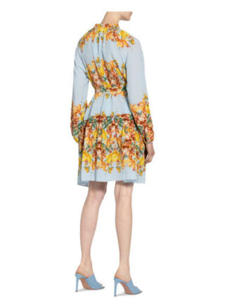 Mrs & Hugs Seidenkleid, Blau