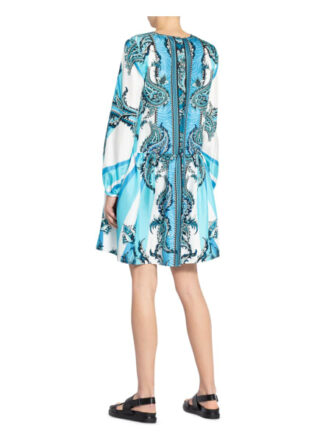 Mrs & Hugs Seidenkleid, Blau