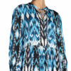 Mrs & HUGS Seidenkleid Damen, Blau