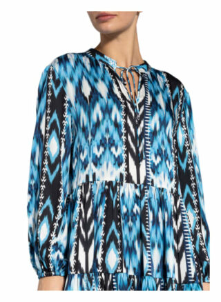 Mrs & HUGS Seidenkleid Damen, Blau