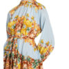 Mrs & Hugs Seidenkleid, Blau
