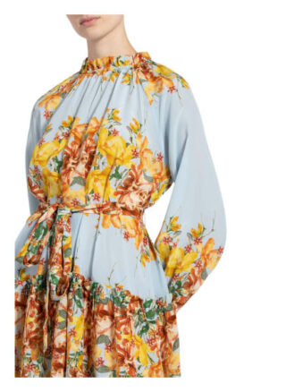 Mrs & Hugs Seidenkleid, Blau
