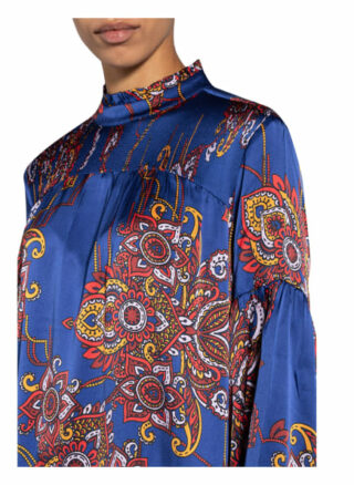 Mrs & HUGS Seidenkleid Damen, Blau