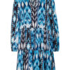 Mrs & HUGS Seidenkleid Damen, Blau