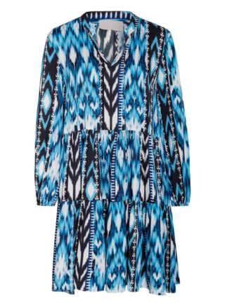 Mrs & HUGS Seidenkleid Damen, Blau