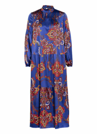 Mrs & HUGS Seidenkleid Damen, Blau