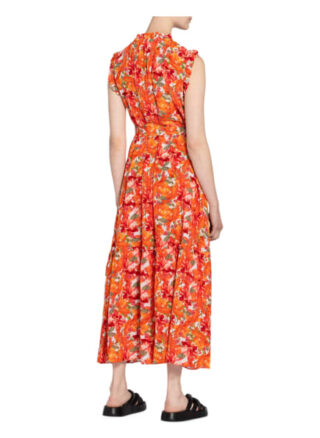 Mrs & Hugs Seidenkleid, Orange