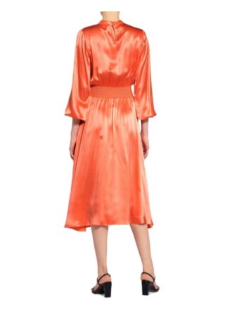 Mrs & Hugs Seidenkleid, Orange
