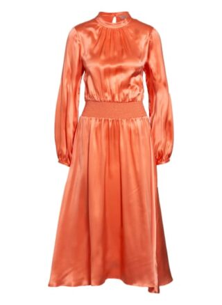 Mrs & Hugs Seidenkleid, Orange