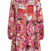 Mrs & HUGS Seidenkleid Damen, Pink