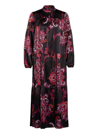 Mrs & Hugs Seidenkleid, Schwarz