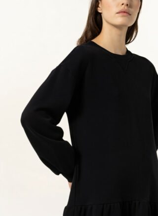Mrs & Hugs Sweatkleid, Schwarz