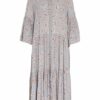 Munthe Hemdblusenkleid Fond mit 3/4-Arm, Blau