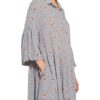 Munthe Hemdblusenkleid Fond mit 3/4-Arm, Blau
