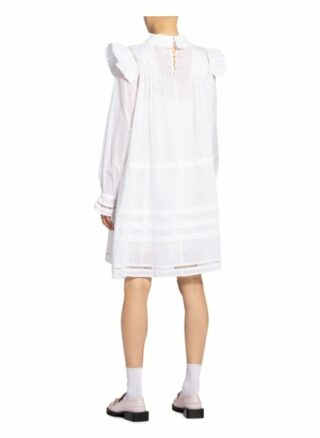 Munthe Kleid Fillia mit Volants, Weiß