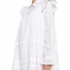 Munthe Kleid Fillia mit Volants, Weiß