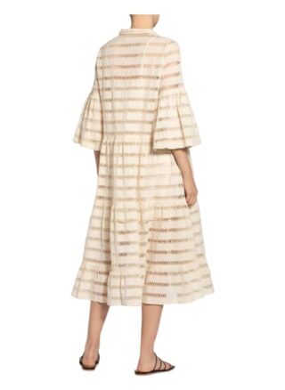 Munthe Kleid Taranto mit 3/4-Arm, Weiß