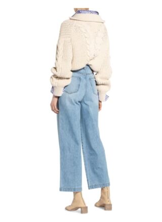 Nanushka Flared Jeans, Weiß