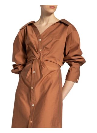 Nanushka Hemdblusenkleid Ayse, Braun