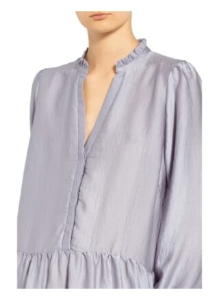 Neo Noir Kleid Federica mit Volantbesatz, Blau