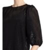 Neo Noir Kleid Lima mit 3/4-Arm, Schwarz