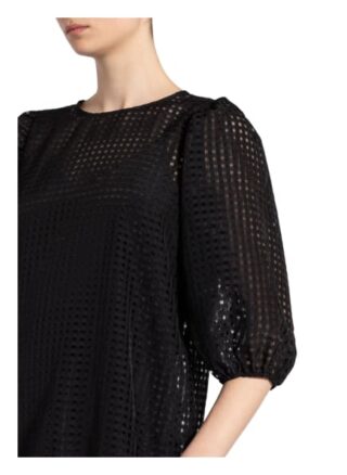 Neo Noir Kleid Lima mit 3/4-Arm, Schwarz