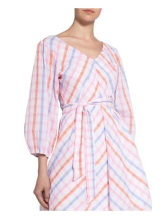 Neo Noir Kleid Manua mit 3/4-Arm, Pink