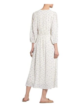 Neo Noir Kleid Olana mit 3/4-Arm, Blau