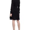 Neo Noir Wickelkleid Apollo, Schwarz