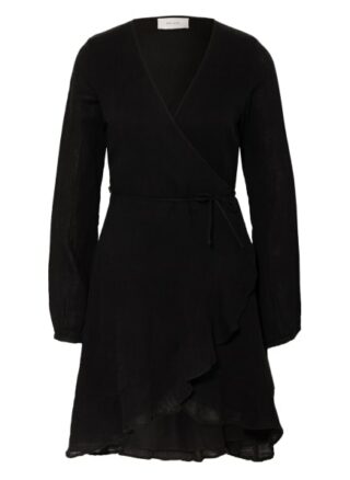 Neo Noir Wickelkleid Apollo, Schwarz