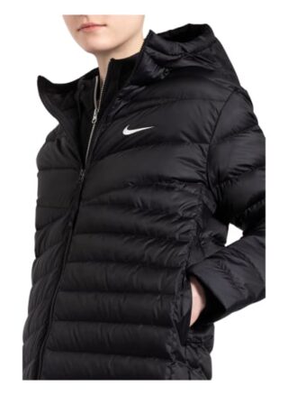 Nike Lightweight-Daunenmantel, Schwarz