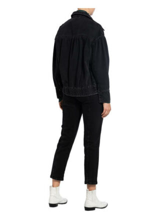 Norr Jeansjacke Kenzie, Schwarz