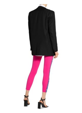 Off-White 7/8-Leggings mit Galonstreifen, Pink