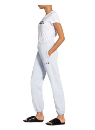 Off-White Hose im Jogging-Stil, Lila