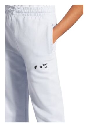 Off-White Hose im Jogging-Stil, Lila