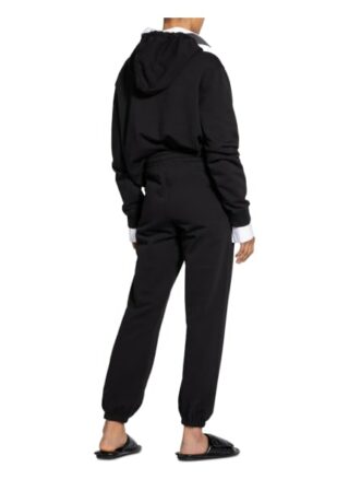 Off-White Hose im Jogging-Stil, Schwarz