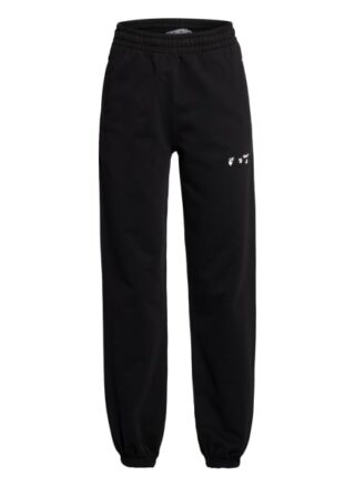 Off-White Hose im Jogging-Stil, Schwarz
